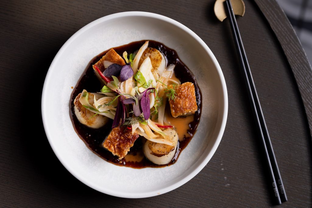 Miss Mi pork and scallops